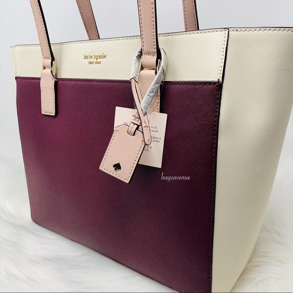 Kate spade Cameron laptop tote in cherrywood red - Picture 4 of 8